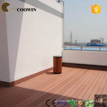 156 * 24mm qualité supérieure Décoration extérieure matériaux anti-mites moins cher WPC Composite Creux Decking